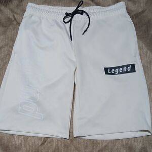 Legend Men's Athletic Cream Shorts